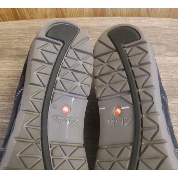 Clarks Artisan Unstructured Un Ava Slip On Loafers Womens Size 9.5 Navy - Picture 6 of 12